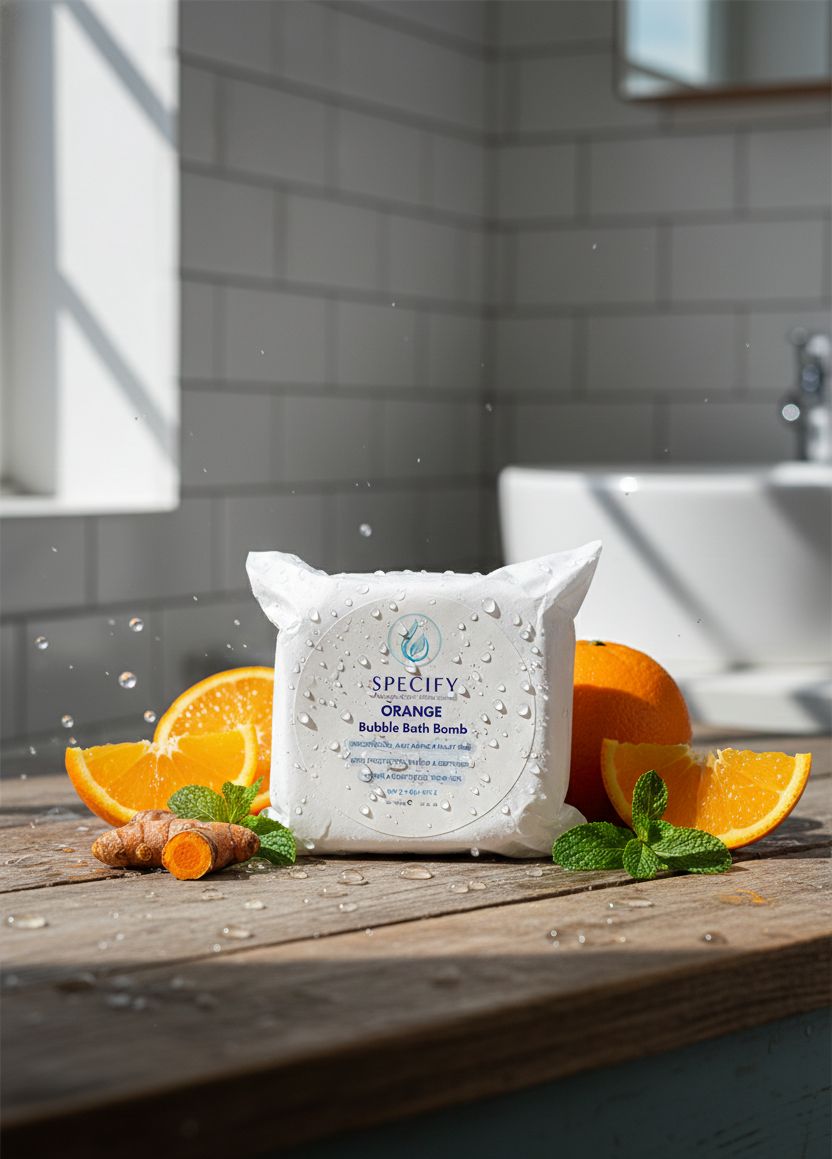 Orange Bubble Bath Bomb