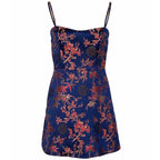 Short Satin Vestido Vintage Robe