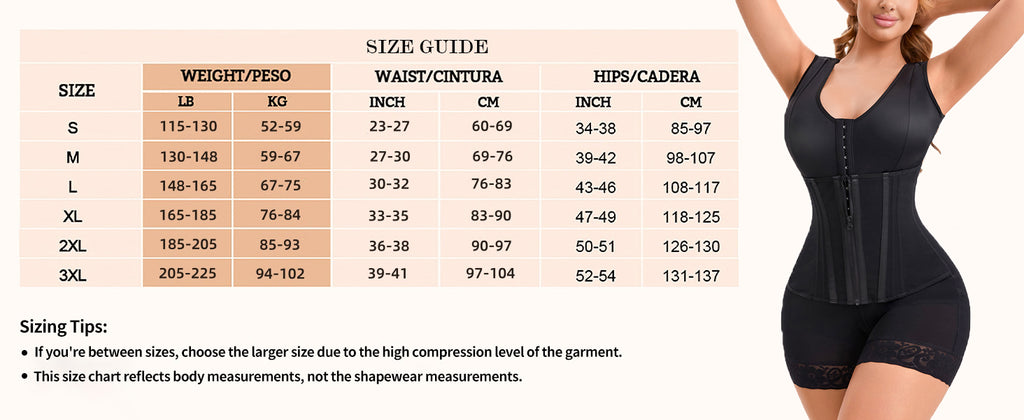 Tummy Control Overbust Shapewear with Butt Lifter Post Surgery Compression