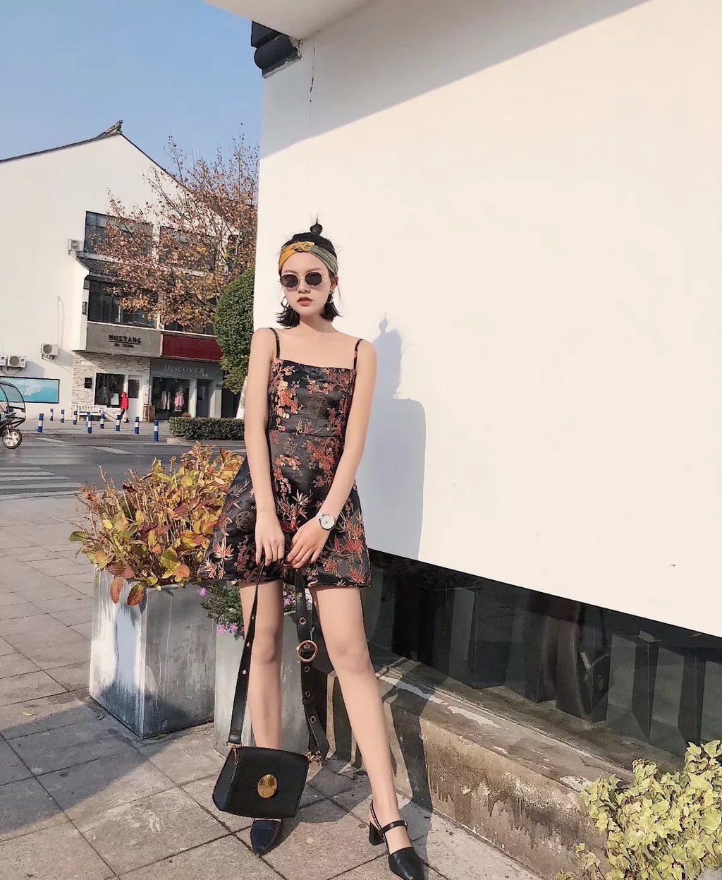 Short Satin Vestido Vintage Robe