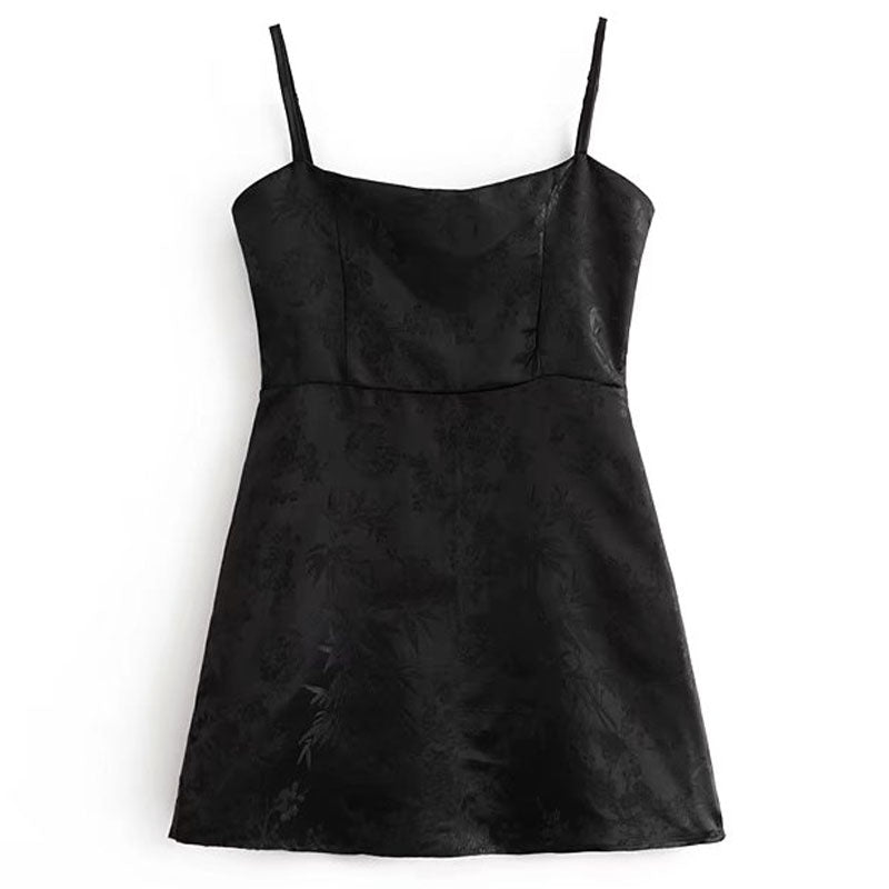 Short Satin Vestido Vintage Robe