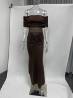 Pleated Party Dress
