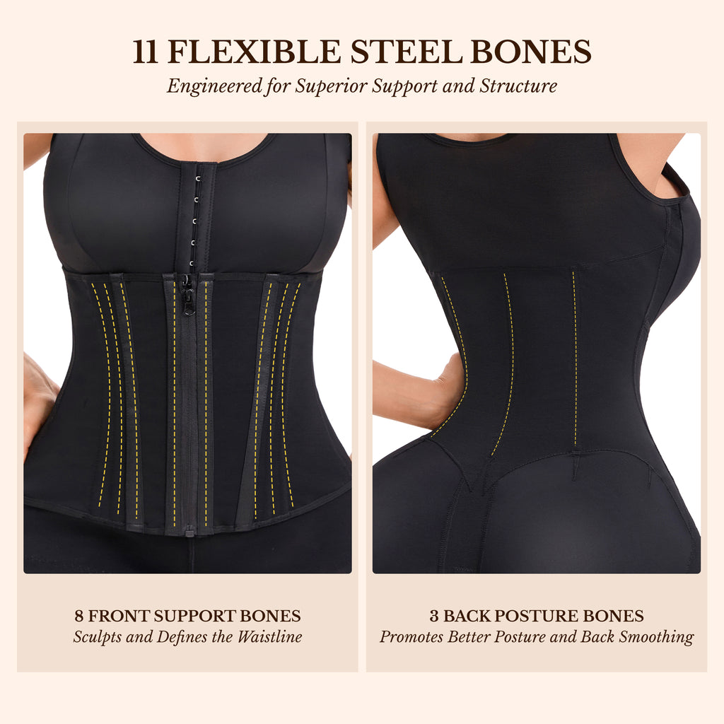 Tummy Control Overbust Shapewear with Butt Lifter Post Surgery Compression