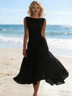 Resort-style Flowing Chiffon Dress